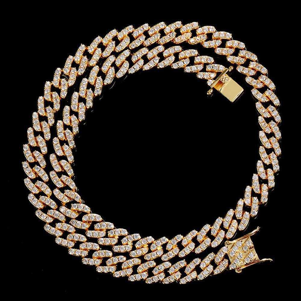 Guld (bredd 9mm) -Nacklace 14 tum (L