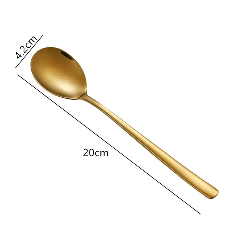 Gold flat spoon