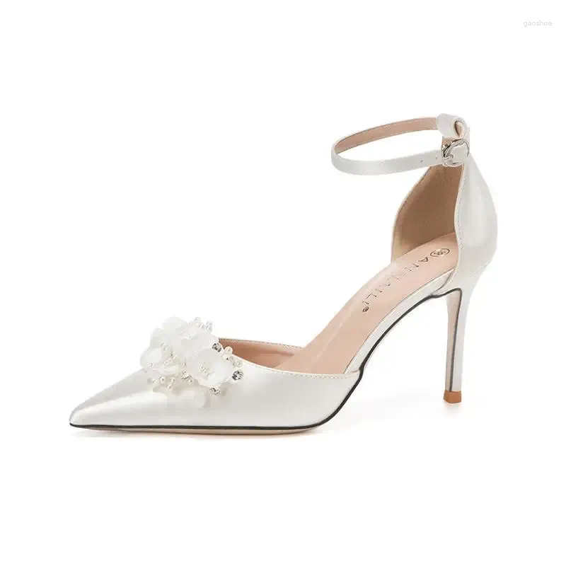 Silk white 9cm heel