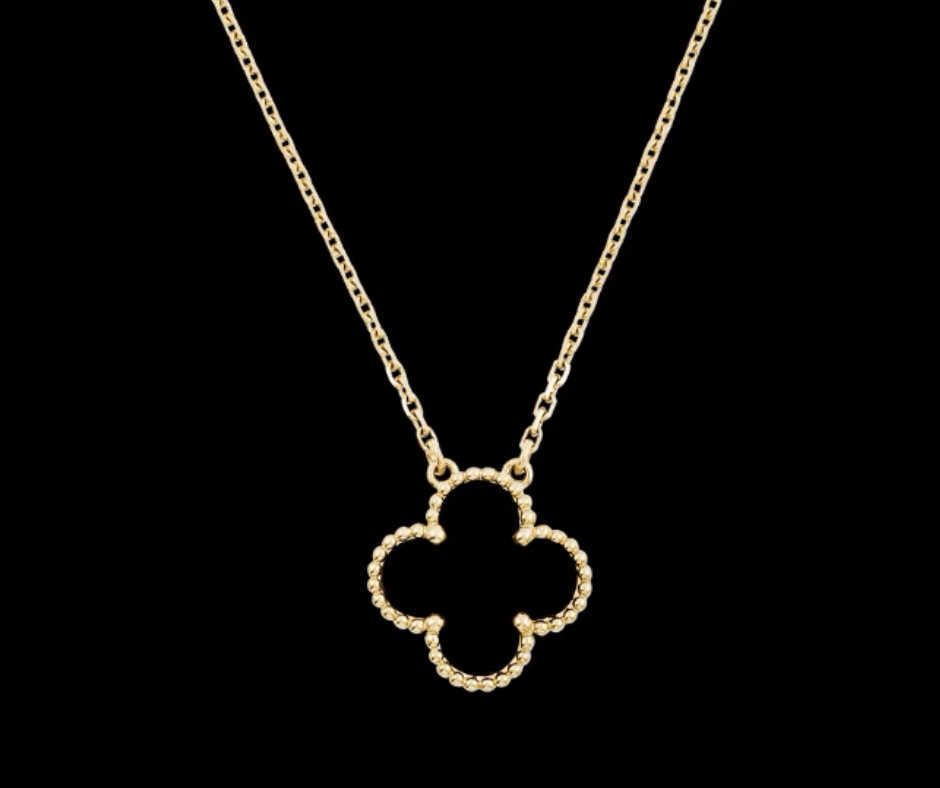 Gold Black Necklace