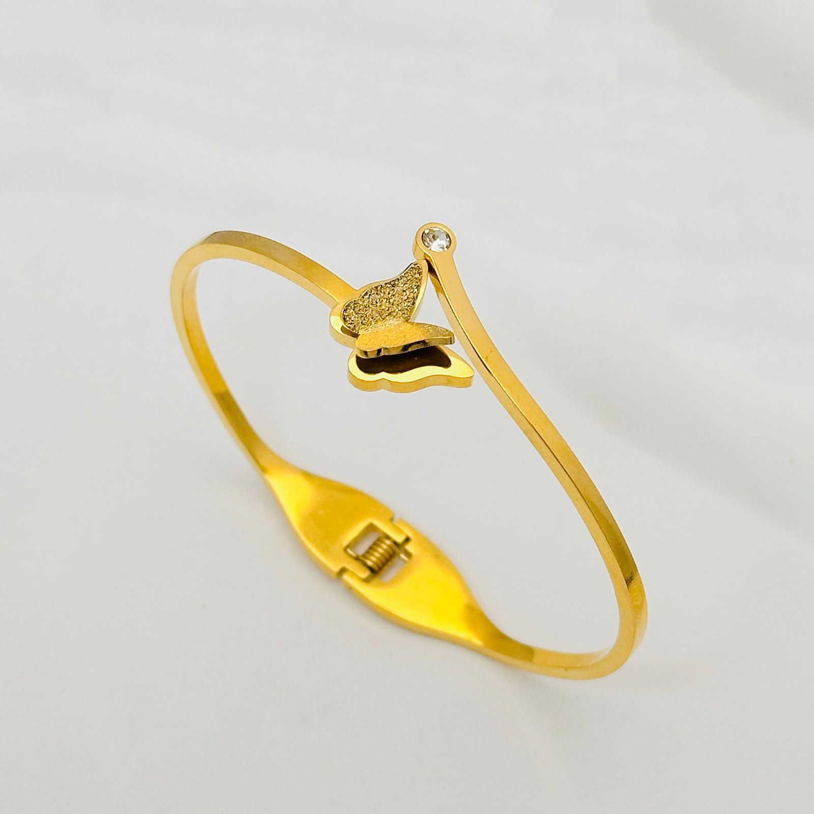 4008 vlinder diamanten armband goud-o