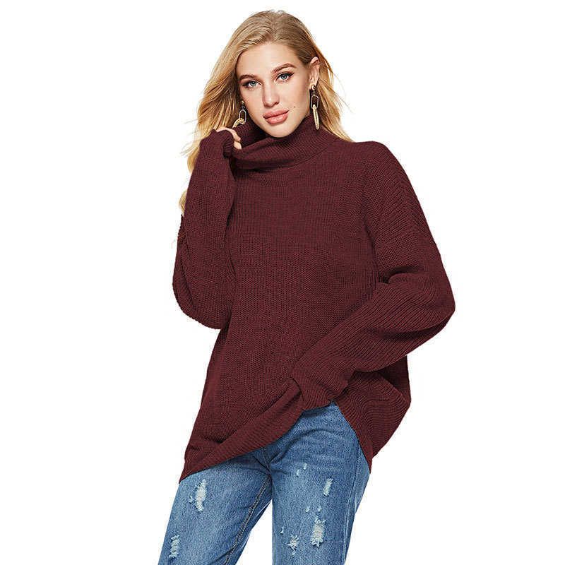 Wine Red Pullover Sweater