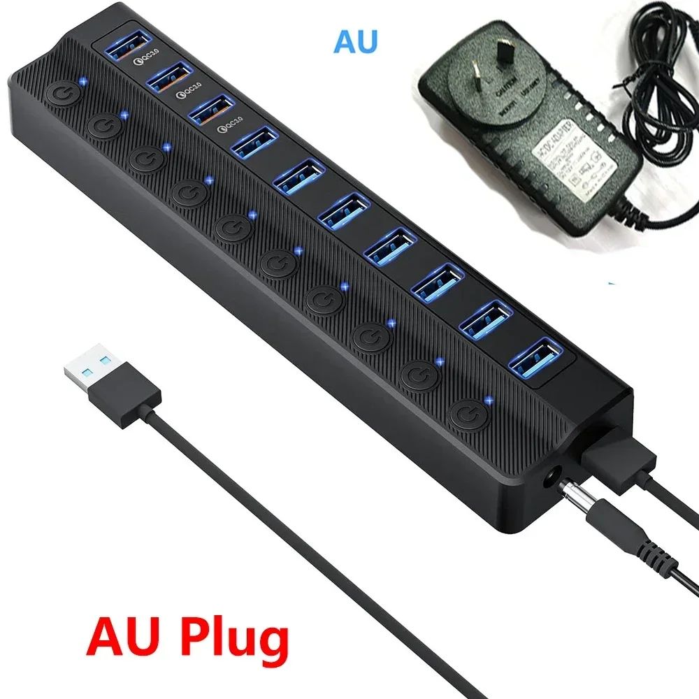 Couleur: AU-10ports-Black