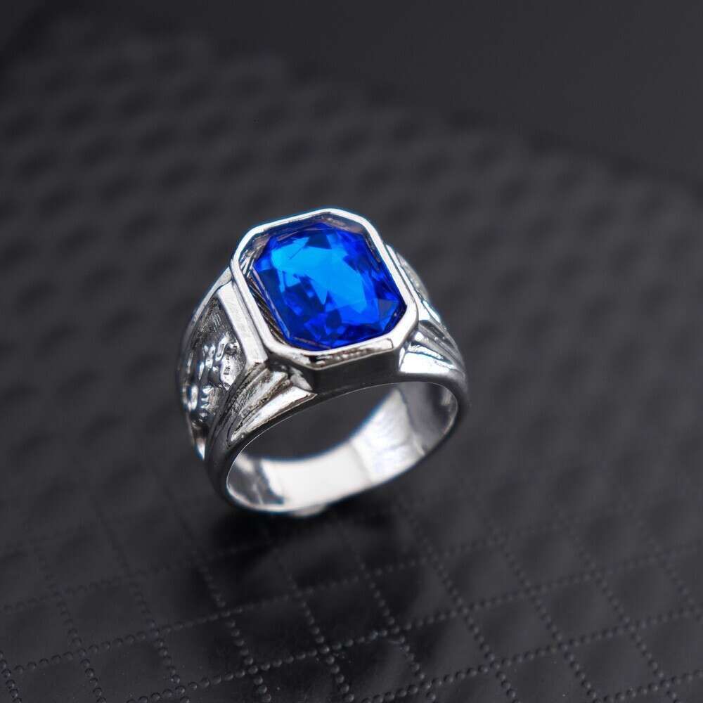 Diamante blu argento