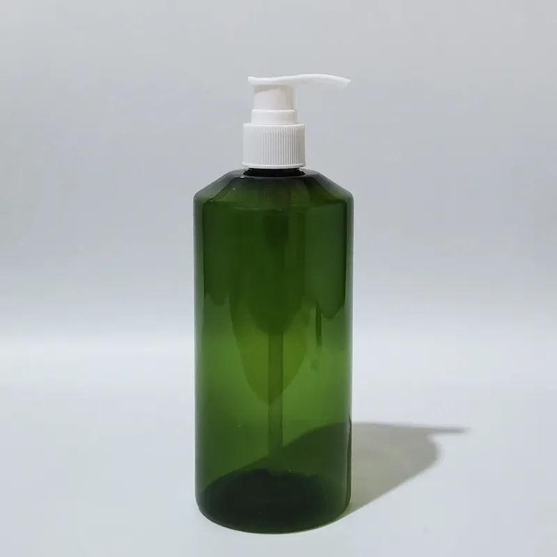 plastikowy 300 ml zielonej butelki biały