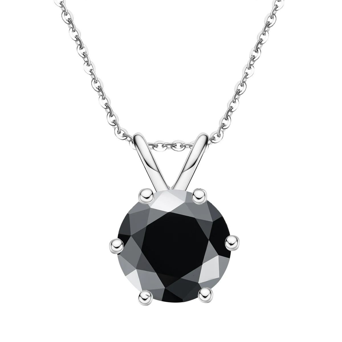 Black White-5ct Moissanite