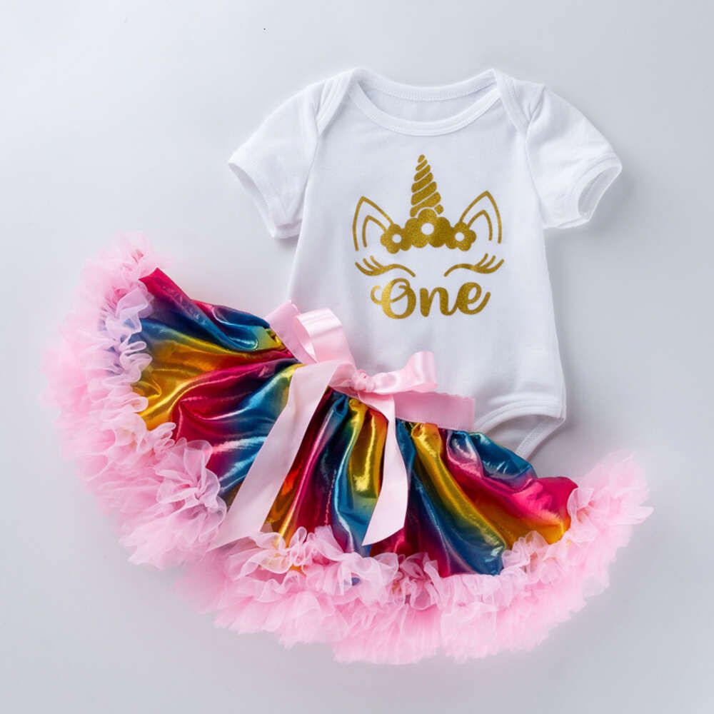 Rainbow 2-piece doll suit