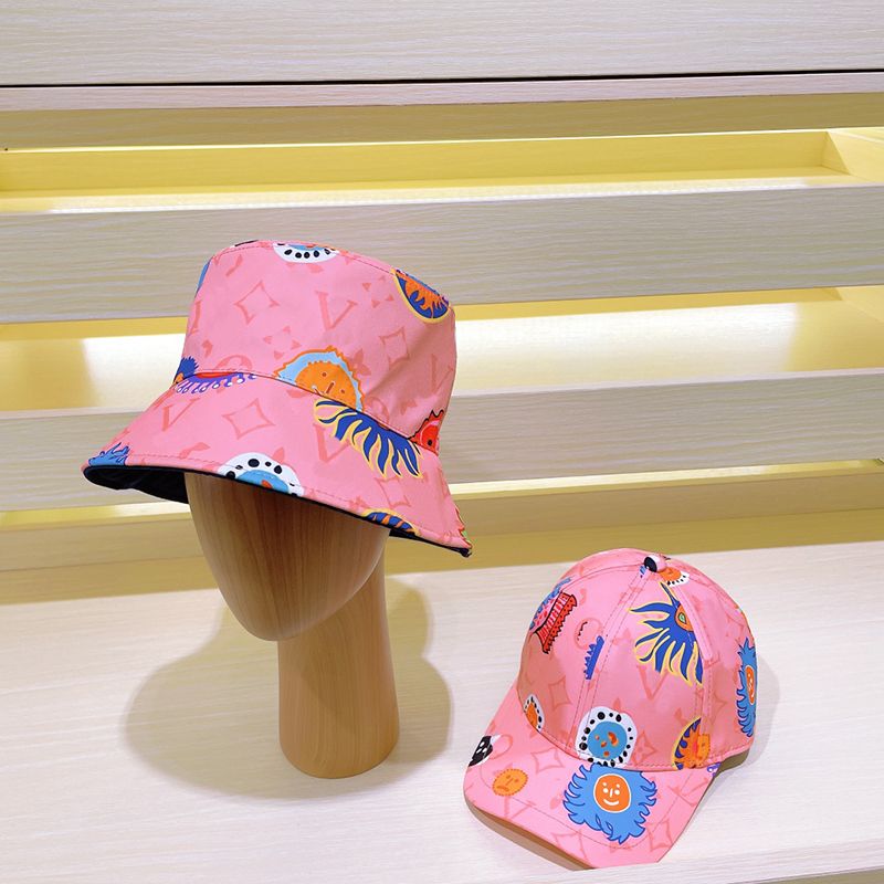 Pink-baseball cap