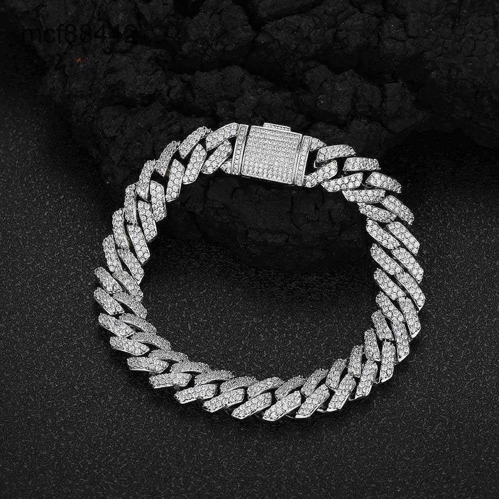 Platina (breedte 10 mm) -bracelet 7 inche