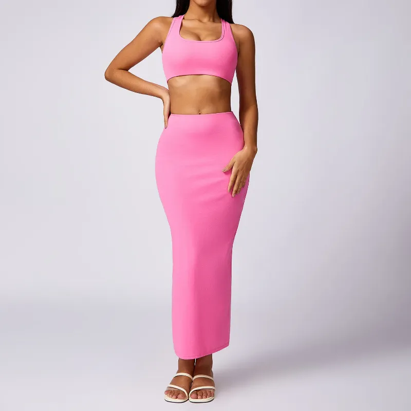 Rose pink braskirt