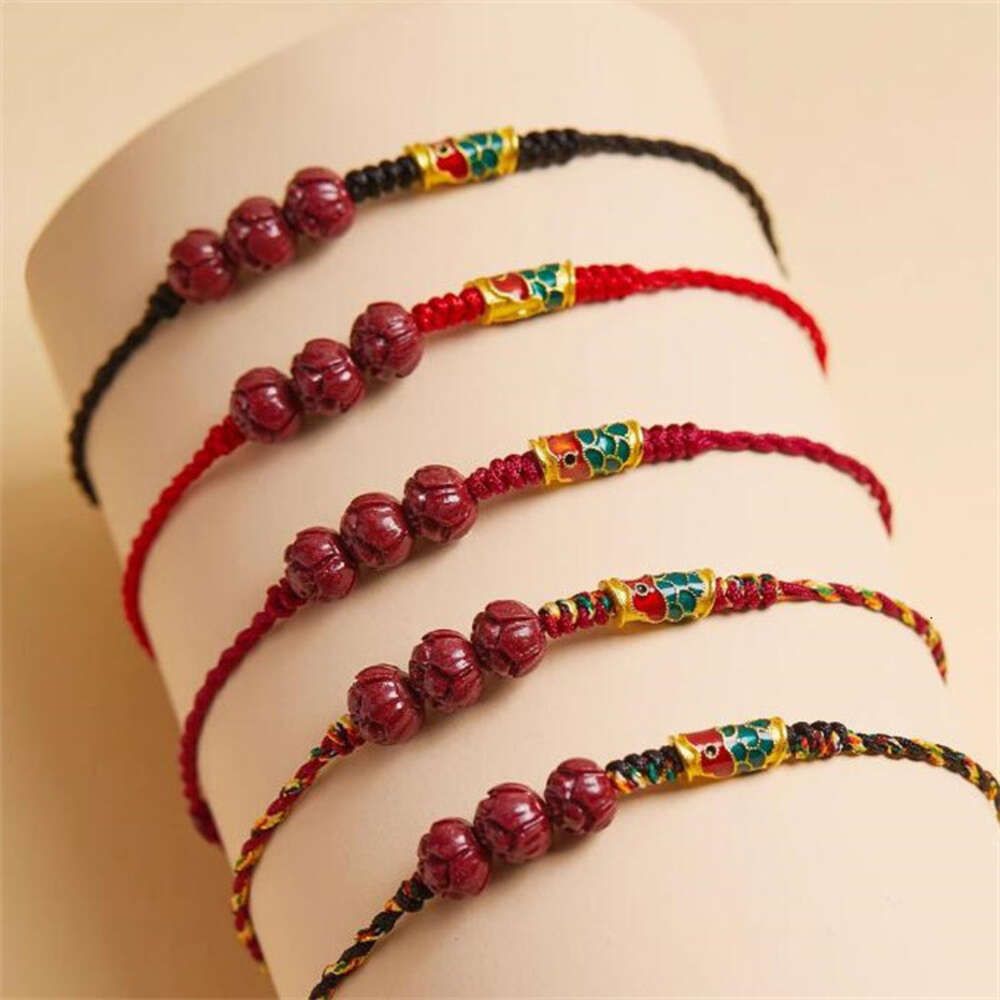 Wine red colored rope style