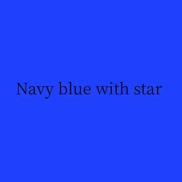 Navy blue with star