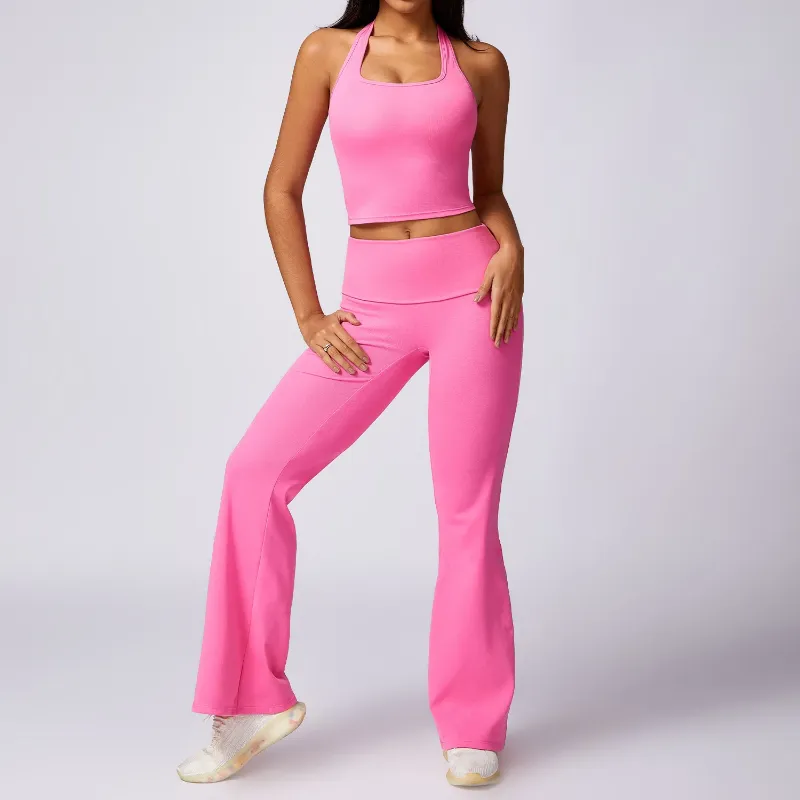 Rose pink vestpants