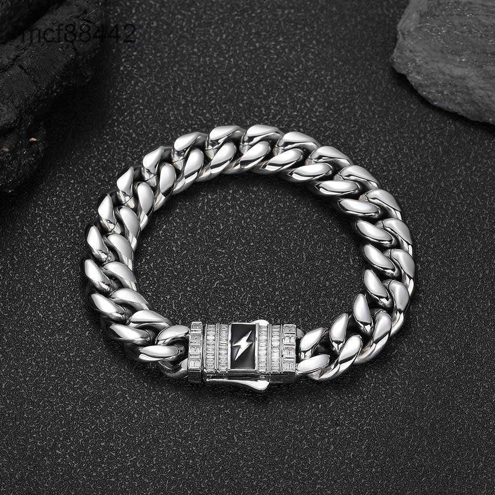 Stahlfarbe (Breite 12 mm) -Bracelet 7 in