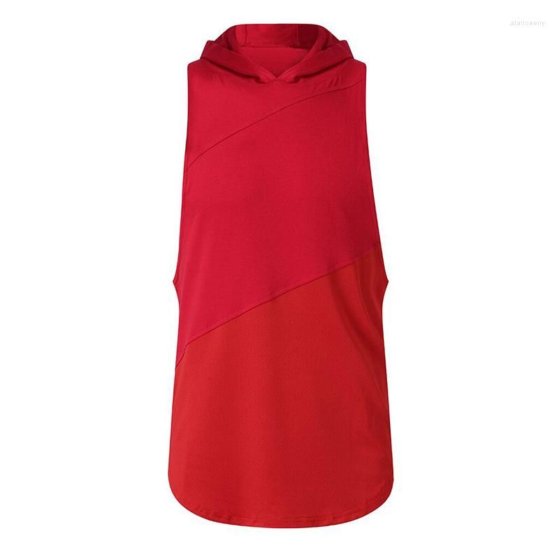 Red hooded vest