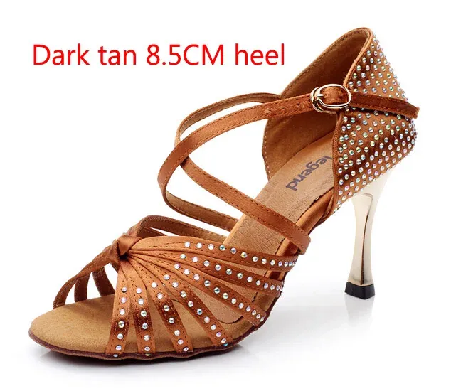 Dark tan 8.5cm Heel