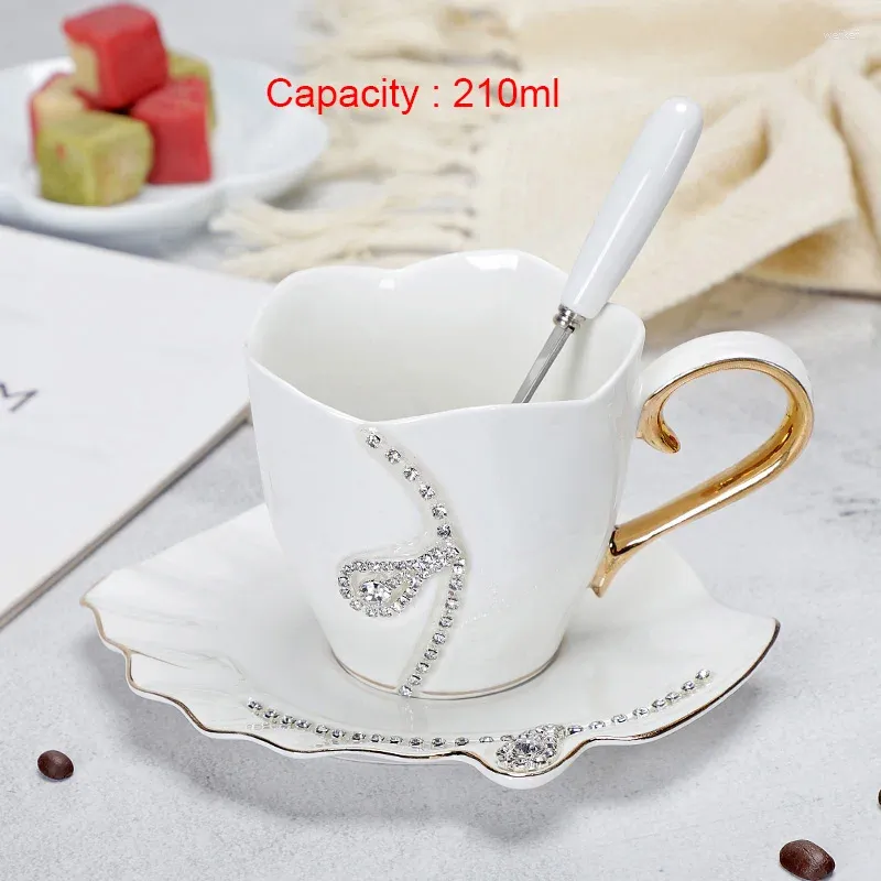 Cup and saucer white