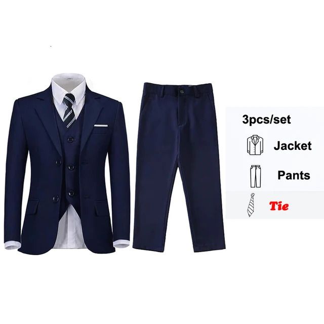 Navy (tie)3pcs