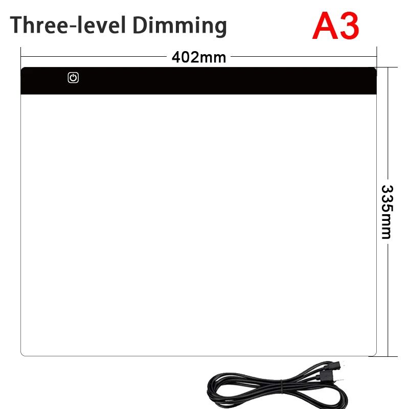 A3 3-nivå dimning