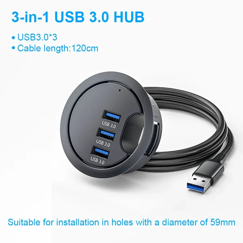 Cor: USB 3.0 Hub c