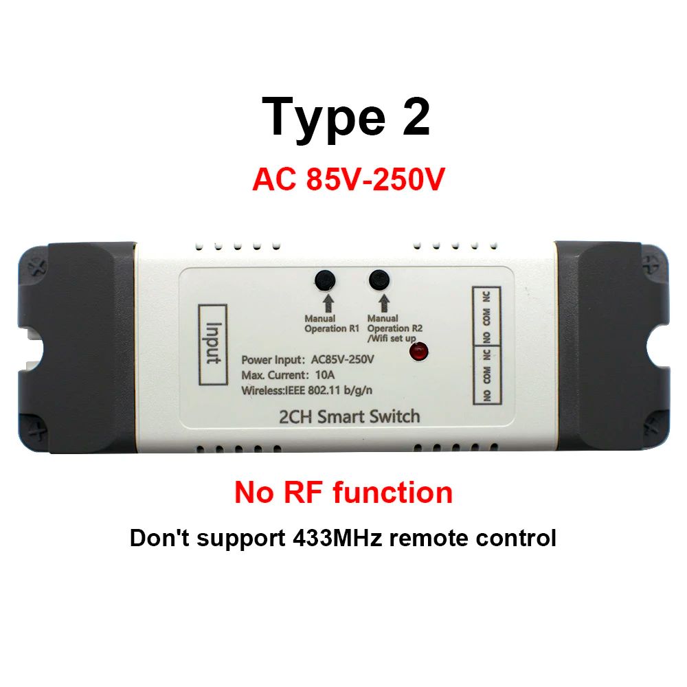 Färg: 85V-250V WiFi