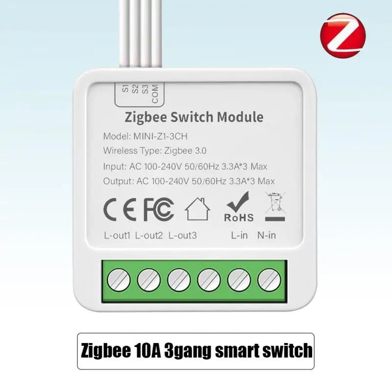 Zigbee 10a 3gang