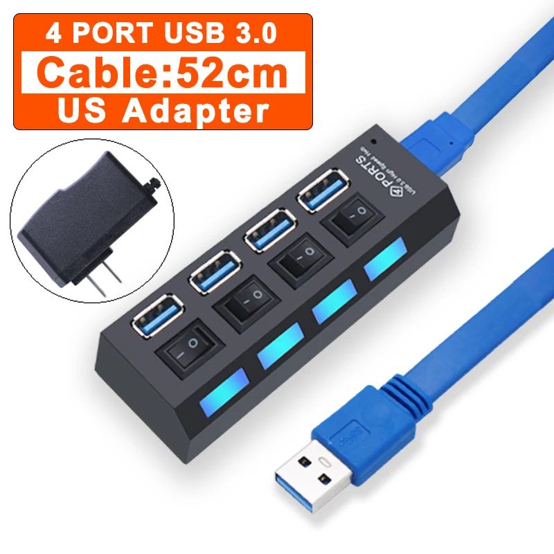 Color: 3.0USB 4port con nosotros