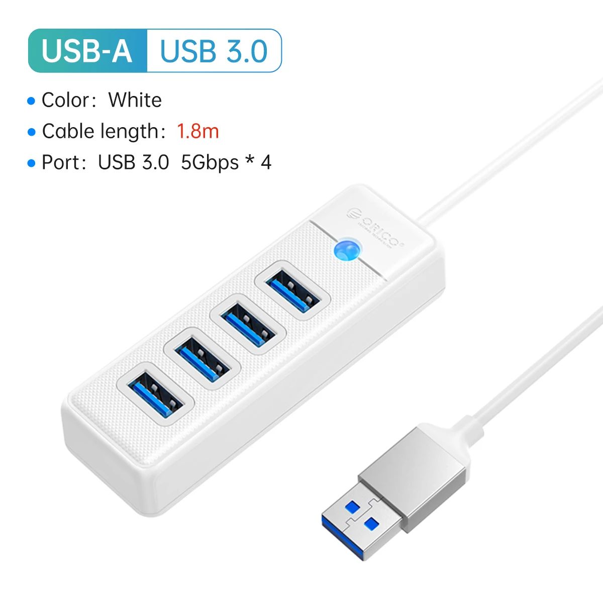 Renk: USB 180 cm beyaz