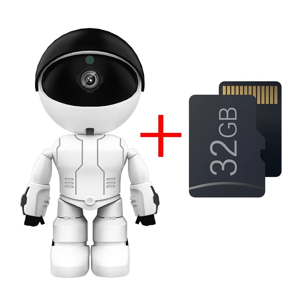 5MP White 32G Card-US Plug