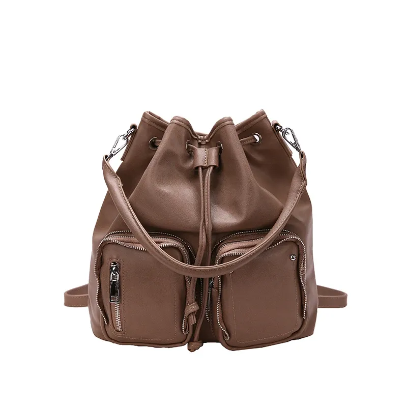 Khaki shoulder bag