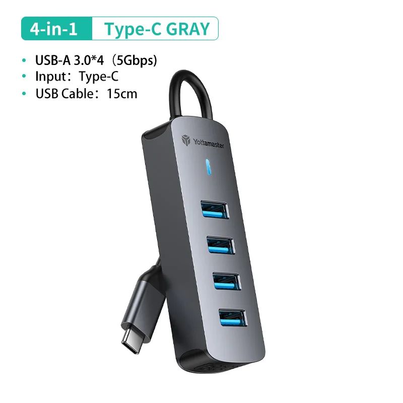 Color: Type-C 4port 4port