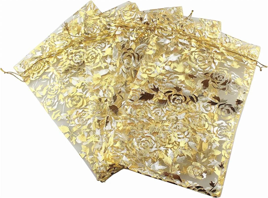 Fiore d'oro da 10x15 cm di dimensioni oro