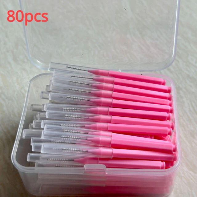 Color:80pcs 0.6 mm Pink