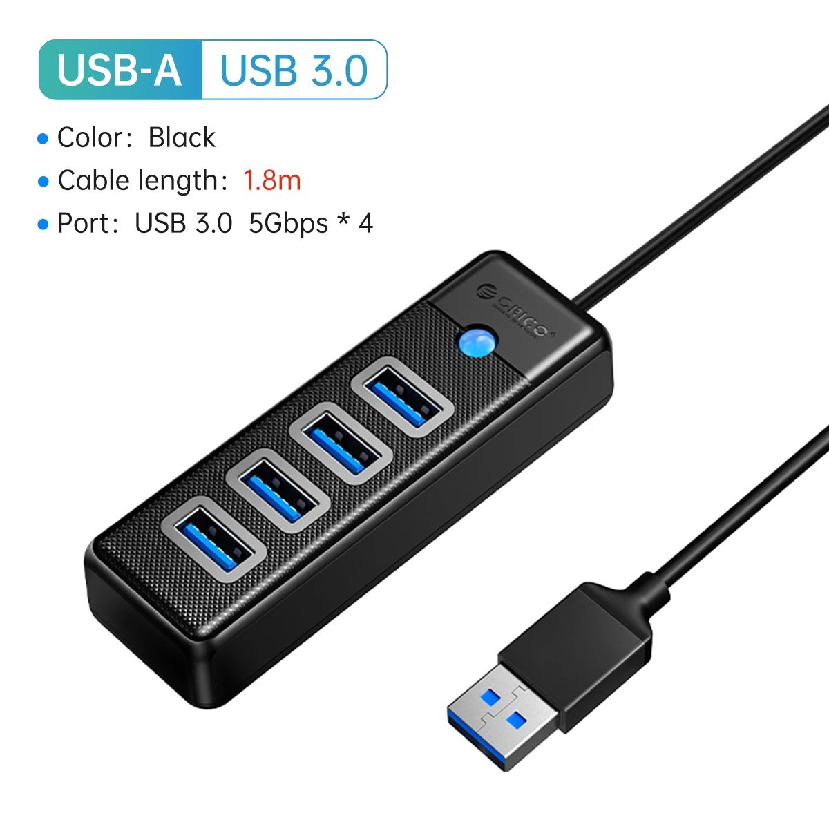 Renk: USB 180 cm siyah