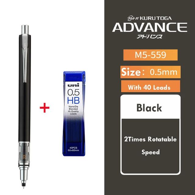 1 Black 0,5 mm 40Refil