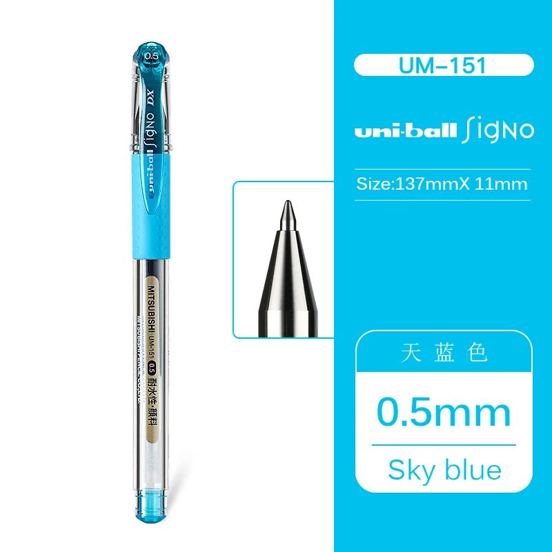 Farbe: Sky Blueink Farbe: 0,5 mm