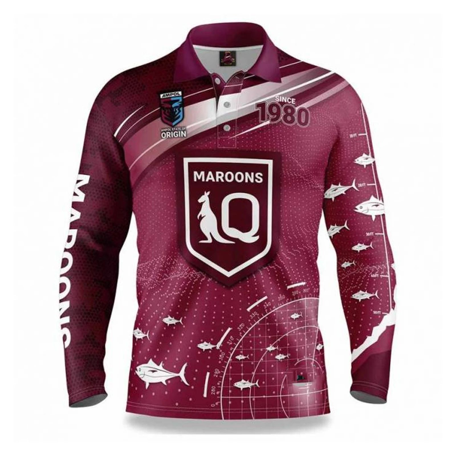 Size:4XLColor:Qld Maroons