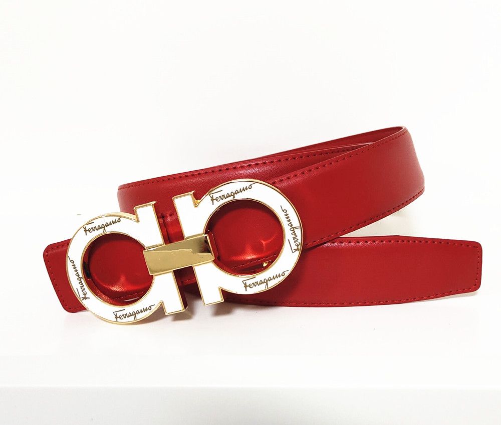 Red belt + white buckle