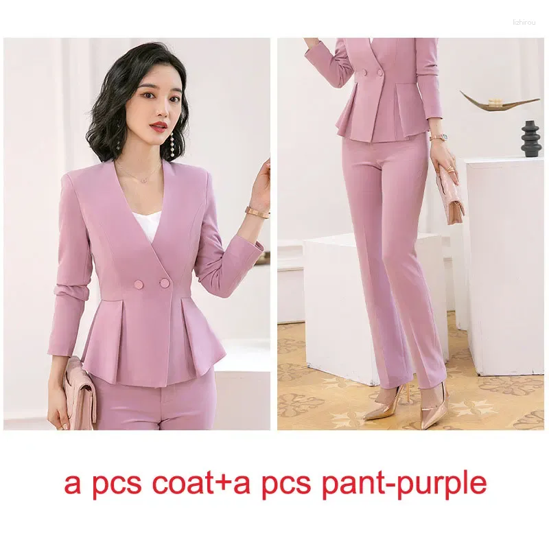 Purple coat and pant
