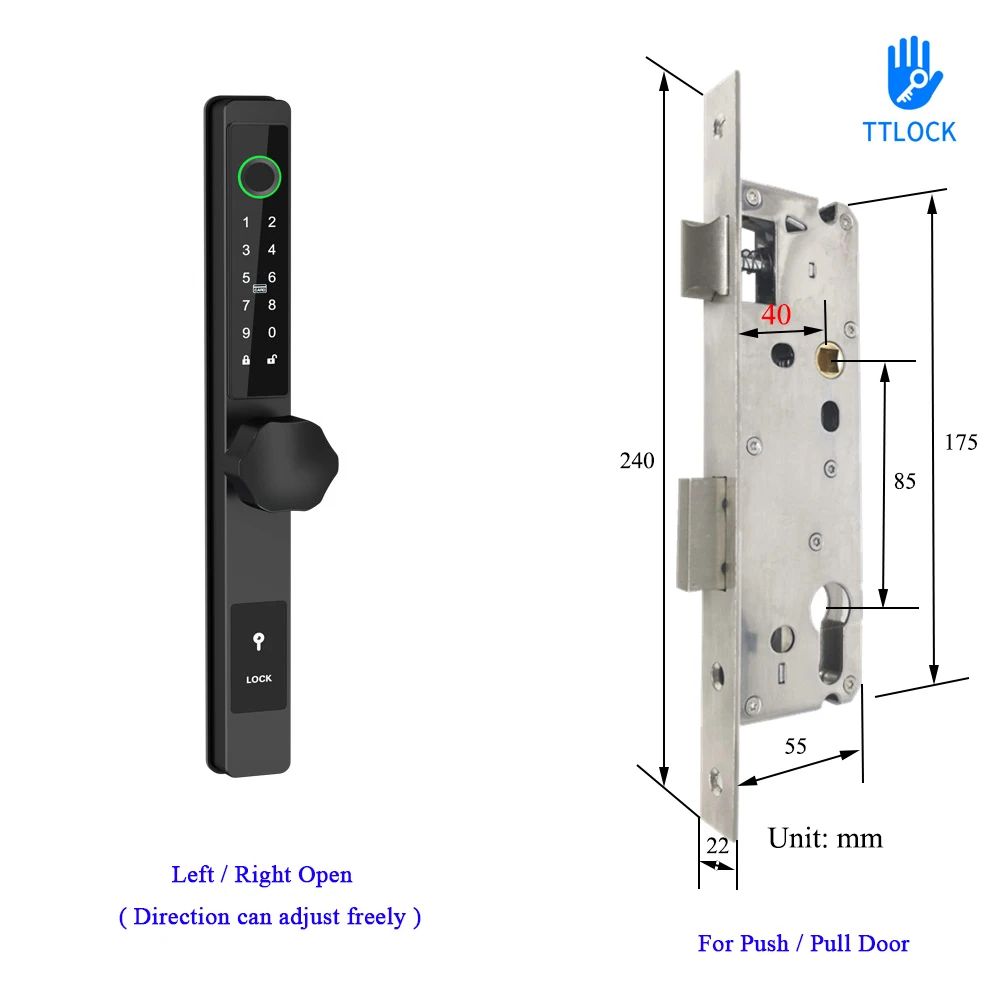 검은 색 B ttlock 8540