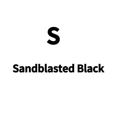 S-sandblasted Black