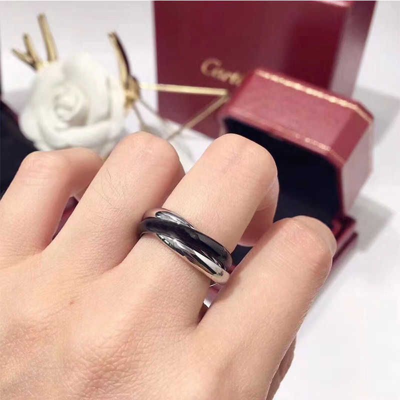 Three Color Three Ring Black Ring