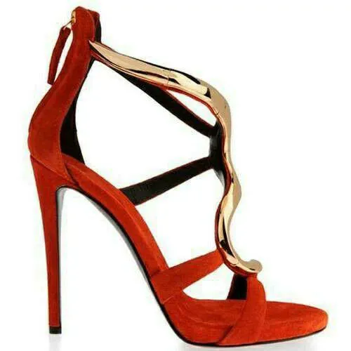 Orange  high heel