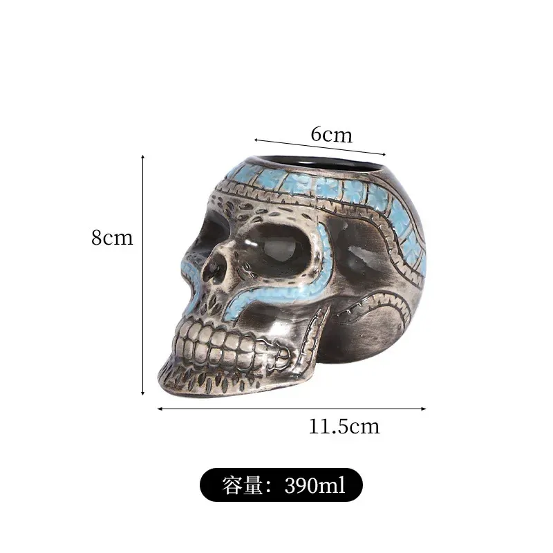 401-500ml China Pirate Skull1