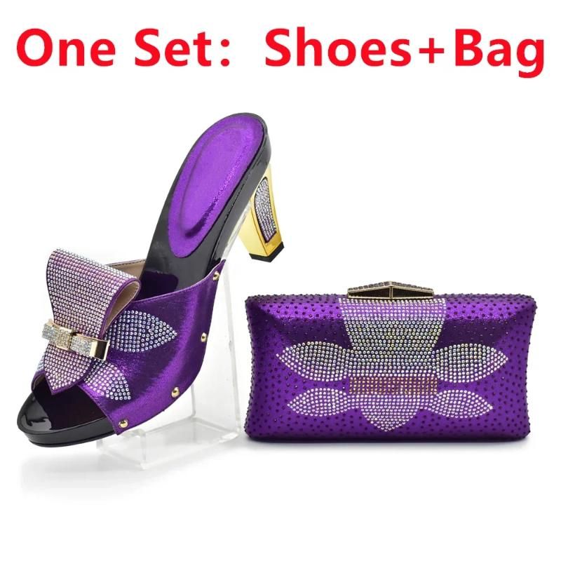 Purple Shoes and Bag