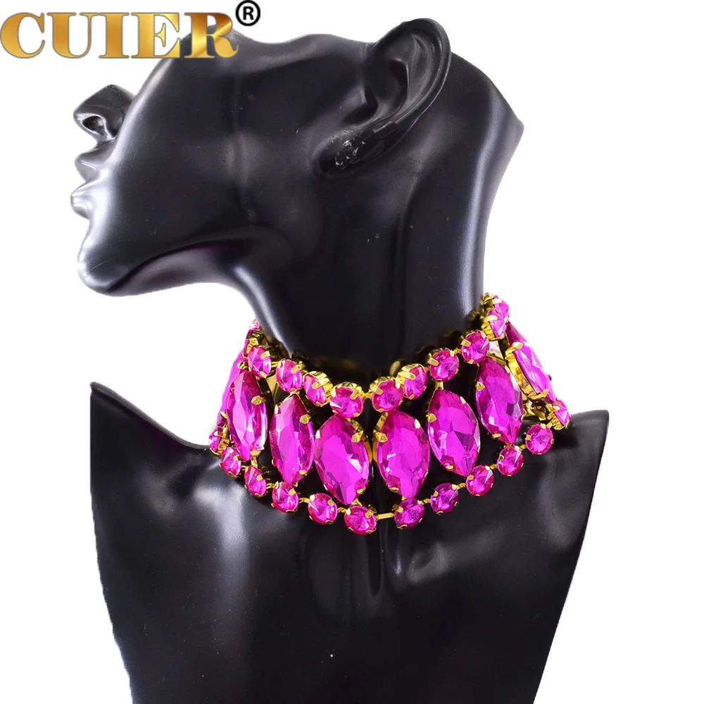 Couleur métallique: Choker Fuchsia