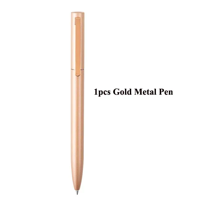 1 caneta de metal dourado