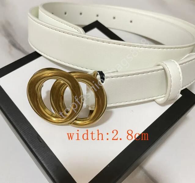 9-Width 2.8cm white + bronze buckle