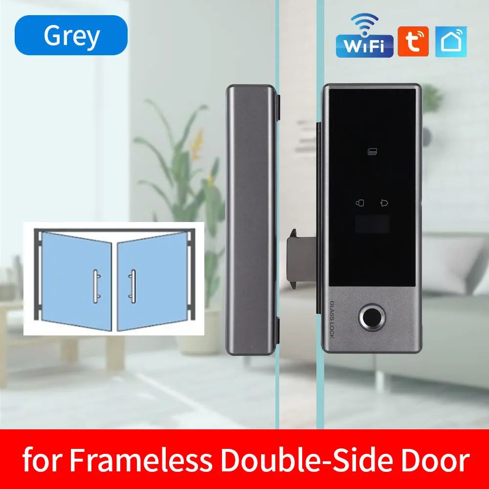 Color:2side door frameless