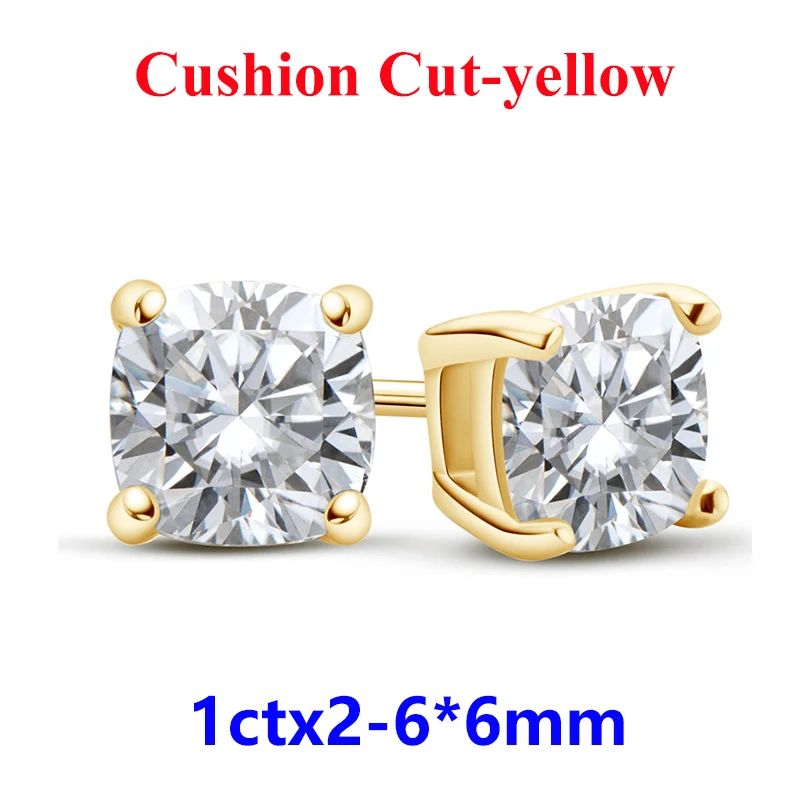 Gem Color:cushion ylw 1ctx2